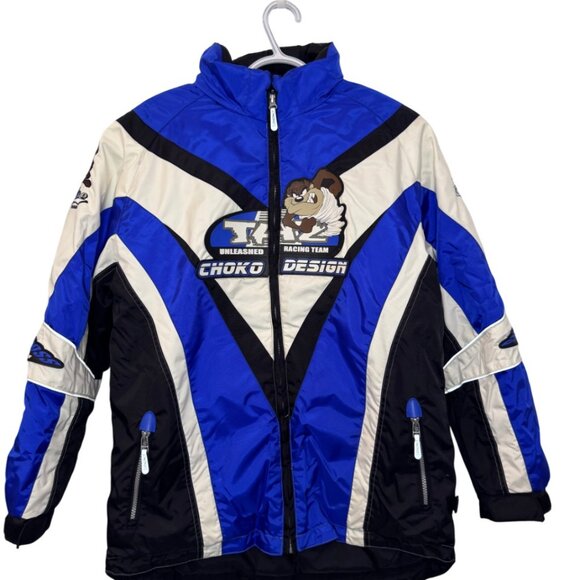 Choko Design Taz Junior Loony Toons Snowcross winter racing jacket size 12 youth - Picture 1 of 13